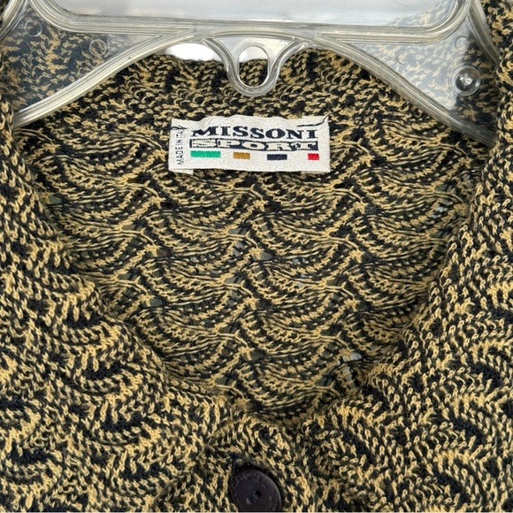Missoni Sport Cardigan Sweater Size 46 = Medium Wool Acrylic Vintage 90s Y2K - Picture 2 of 9